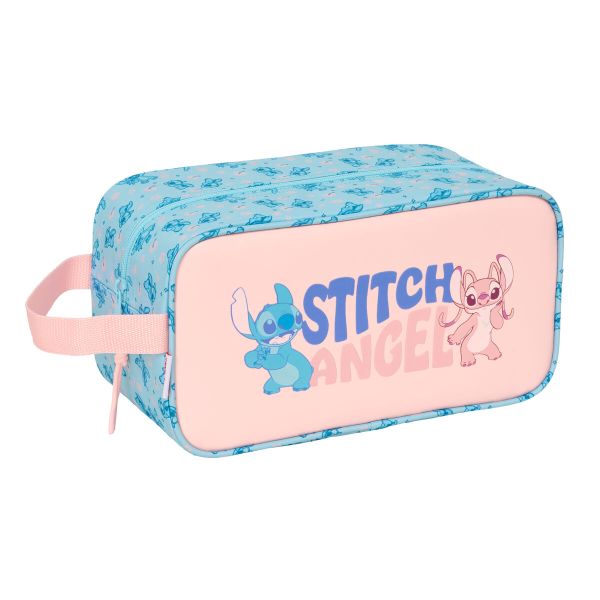 Holdall Lilo & Stitch Ohana Light Blue Light Pink 29 x 15 x 14 cm